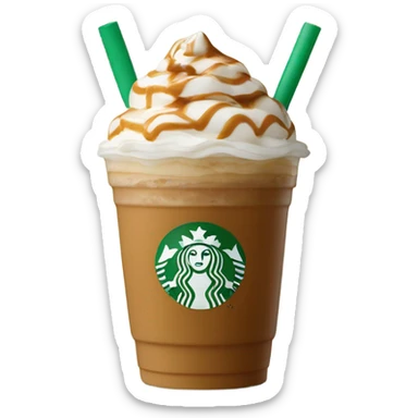 Caramel Crème Frappuccino Starbucks  sticker