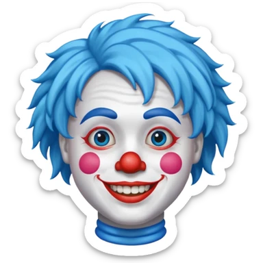 Palhaço azul sticker