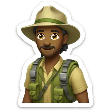 Jungle expedition sticker