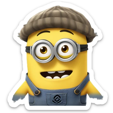 Minion Carl from minion rush sticker