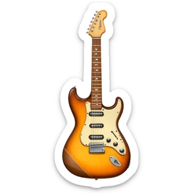 Electric guitar 1950s retro  sticker