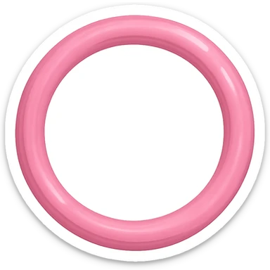 pink ring, digital illustration sticker