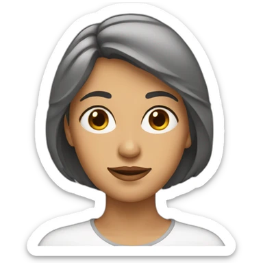 Une femme avec des formes sticker