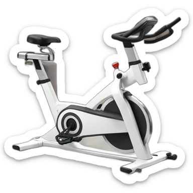 realistic exercise bike sticker