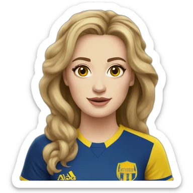 Adele wearing a alnassr fc shirt sticker