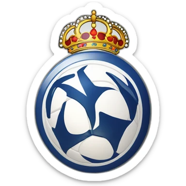 Real Madrid logo football club sticker