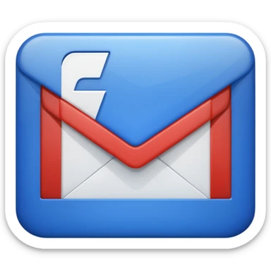 Gmail with the letter “E” on it sticker