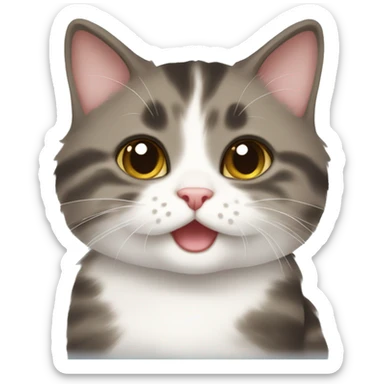 ￼Munchkin cat  sticker