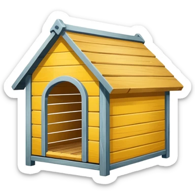 yellow dog kennels sticker