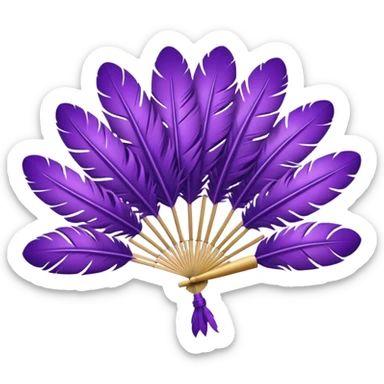 a-dovetail-consisting-of-purple-feathers-that-spread-out-in-a-fan-shape.-without-the-dove. sticker