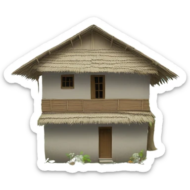 Bangladeshi village house sticker