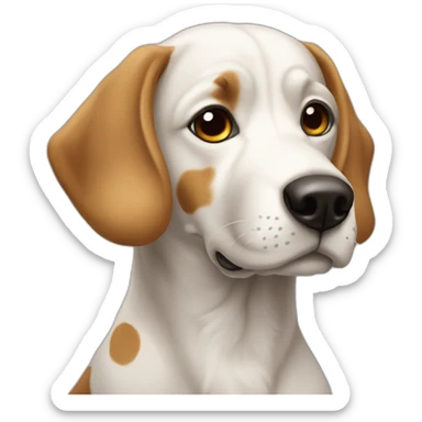 Chien avec un petit pois  sticker