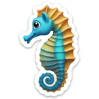 Seahorse sticker