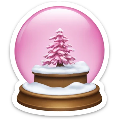Pink SnowGlobe sticker