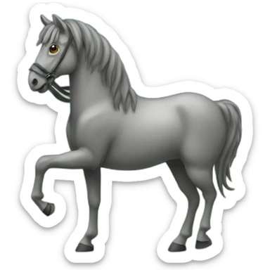 Cheval sur une araignée sticker