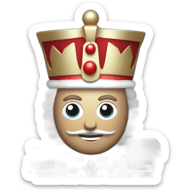 full body christmas nutcracker sticker