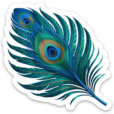 Make an peacock feather emoji sticker