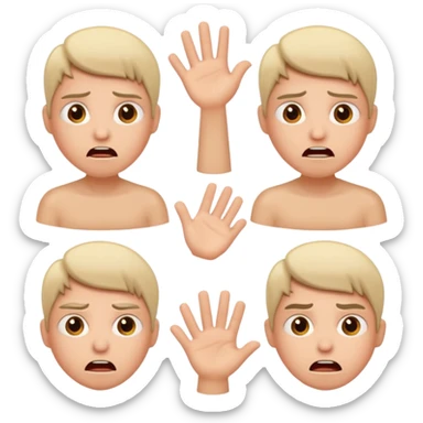 😏+😳+😠+🥺 sticker