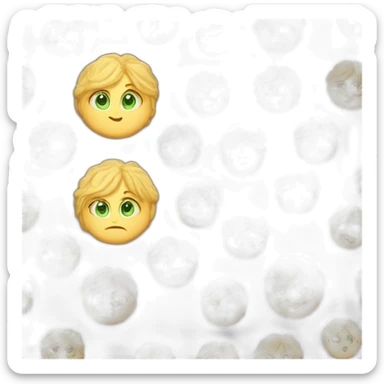 Blonde-hair-big-green-eyes-girl-cookies sticker