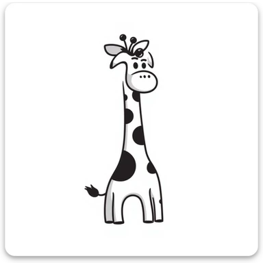 Giraffe sticker