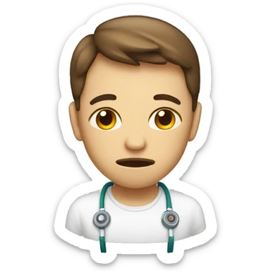 a weak with fever sticker