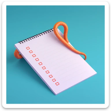 a to-do list paper that is extremely long, curling up and down like a snake, filled with many tiny checkboxes, fading into the distance to look never-ending sticker