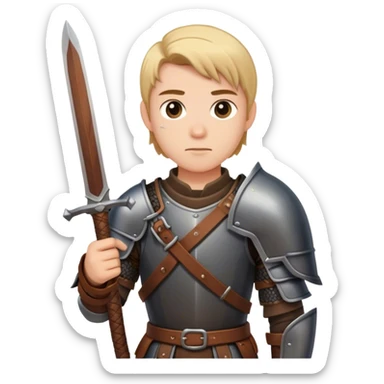 inexperienced quest character (fantasy) sticker