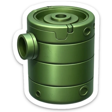 green military mine sticker