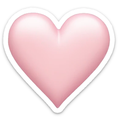 pastel pink heart sticker