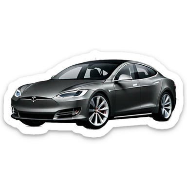 Tesla Model S Grey sticker
