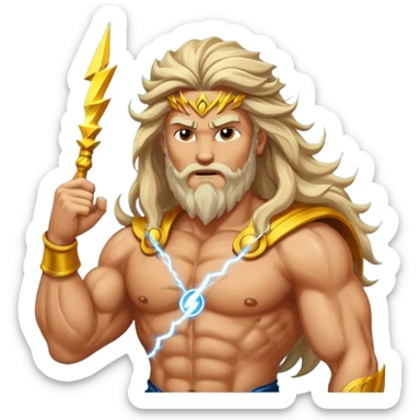 Greek god Zeus sticker