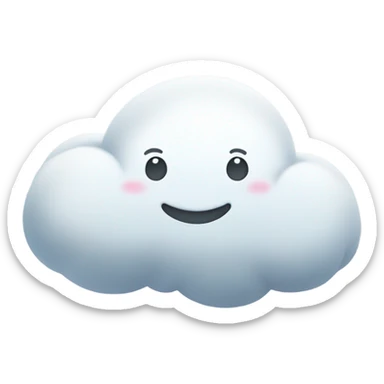 Cloud ☁️，soft sticker