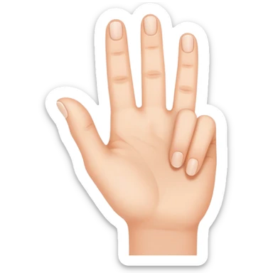 fingers forming a hashtag symbol sticker