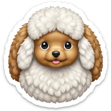 toy poodle sticker