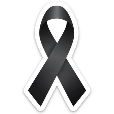 Listón de luto sticker