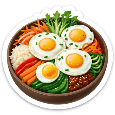 Create an emoji for Korean bibinba  sticker