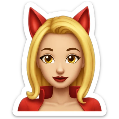 doja-cat-paint-the-town-red-devil sticker