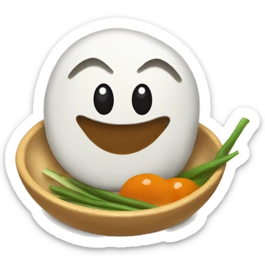 Idly with sambar sticker