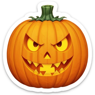 hairdresser nightmare halloween pumpkin sticker