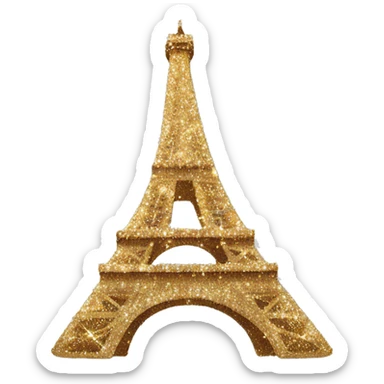 Sparkly Eiffel tower sticker