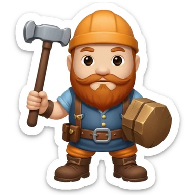 Dwarf hammer sticker