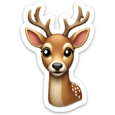 Christmas deer sticker