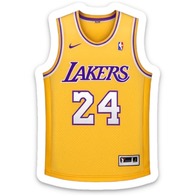 los angeles lakers jersey sticker