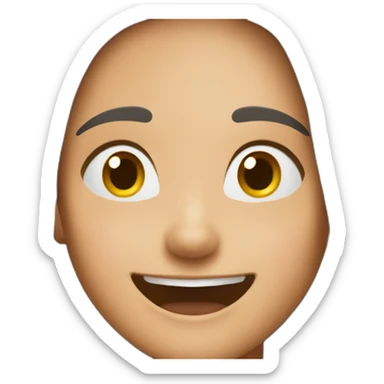 the girl is delighted and rejoices sticker