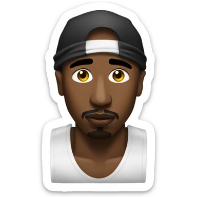 Tupac sticker