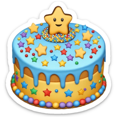cosmic cake sticker