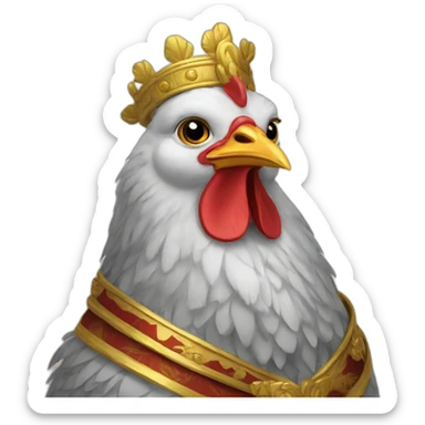 emperor hen sticker
