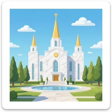 LDS temple sticker