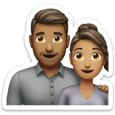 Husband gives wife back rub sticker