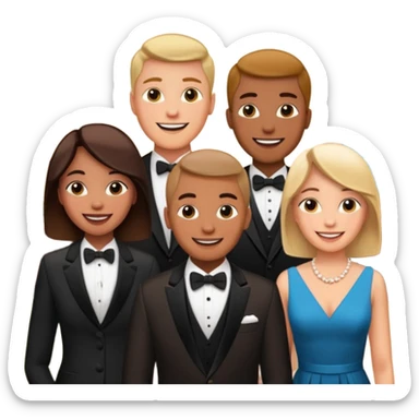 hotel reception with some people sticker